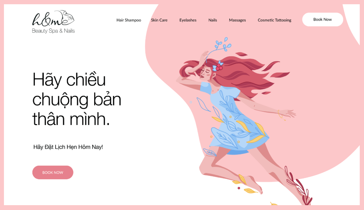 H&M Beauty Website Screenshot