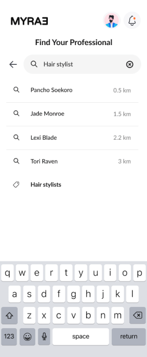 MyRae Mobile App - Home Screen